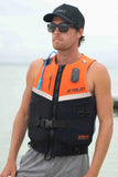 JetPilot Venture Mens Lifejacket - Black Orange Size M