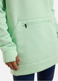 Burton Women's Oak Long Pullover Hoodie - Jewel Green Heather - XS