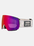 Anon M5 Goggles + Bonus Lens + MFI® Face Mask - Sediment White