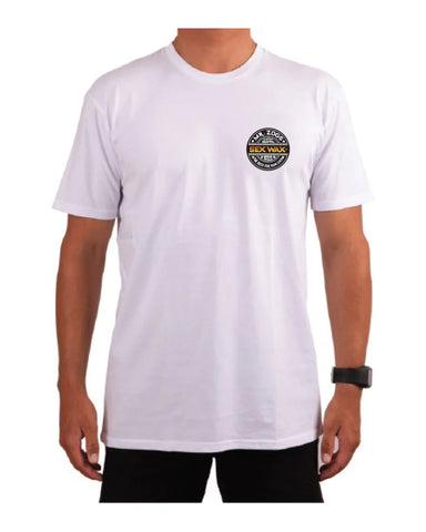 SEXWAX FADE MEN'S SHORT SLEEVE - White - Front Print Only