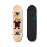 Grizzly Complete Skateboard 8" - Smokey