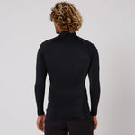 Ocean & Earth - MENS SCRIPT L/S RASH VEST - Black