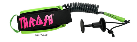 Thrash X6 Bicep - Black Coil/Green&pink Logo