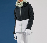 Roxy - Womens Peakside Technical Snow Jacket - BLACK/WHITE/LIME