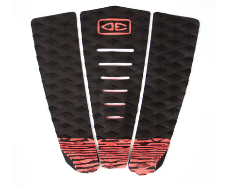 O&E Simple Jack Hybrid Surfboard Tail Pad - Black & Orange