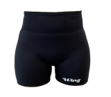 Wing High Waist Spin Shorts - Black