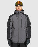 Quiksilver Mission Black Jacket - Dark Shadow - Large
