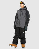 Quiksilver Mission Black Jacket - Dark Shadow - Large