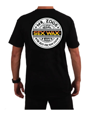 SEXWAX FADE MEN'S SHORT SLEEVE - BLACK