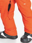 Quicksilver - Boys Estate Snow Pants - Pureed Pumpkin - ORANGE