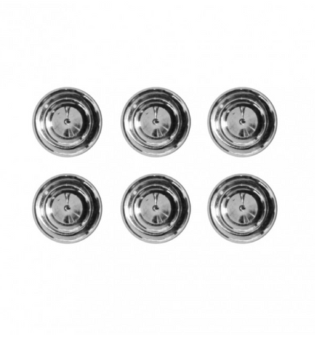 AntiCorp Alloy Silver Studs 6pc - Silver